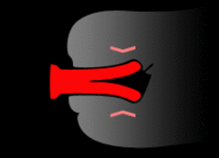 SplitDildo - фаллоимитатор с раздвоенным концом. Голубой.