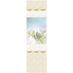 Панель ПВХ Novita 3D Крокус золотистый узор 2700х250мм