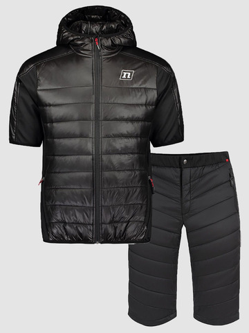 Элитный лыжный комплект жилет + шорты мужской Noname Ski Vest-Shorts Black