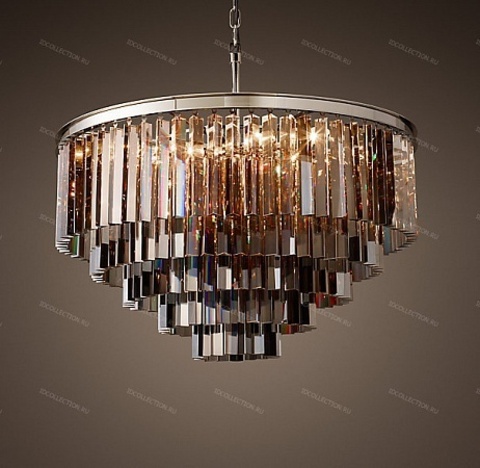 Люстра 1920S ODEON SMOKE GLASS FRINGE 5-TIER Restoration Hardware