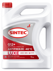 Антифриз готовый Sintec Lux G12+ красный 5кг