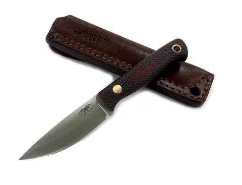 Нож Small, N690 конв., микарта красно-черная, 232.1454, Южный крест