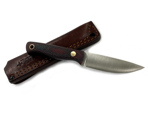 Нож Small, N690 конв., микарта красно-черная, 232.1454, Южный крест