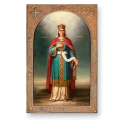Александра Римская святая царица мученица Никомидийская деревянная икона на левкасе