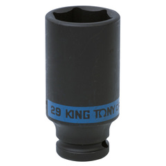 KING TONY (443529M) Головка торцевая ударная глубокая шестигранная 1/2", 29 мм