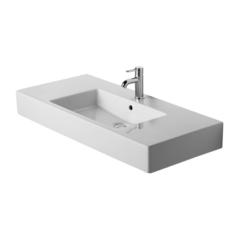 Duravit Vero 329100044 Раковина для мебели без перелива, с 3 отв. под смес., 1050x490мм, цвет: Белый фото