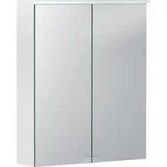 Geberit Option Basic 500.258.00.1 Зеркальный шкаф с подсветкой, две двери, 56x67.5x14см фото