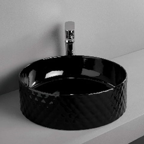 ArtCeram Rombo OSL009 03 00 АКЦИЯ Раковина накладная, цвет: чёрный