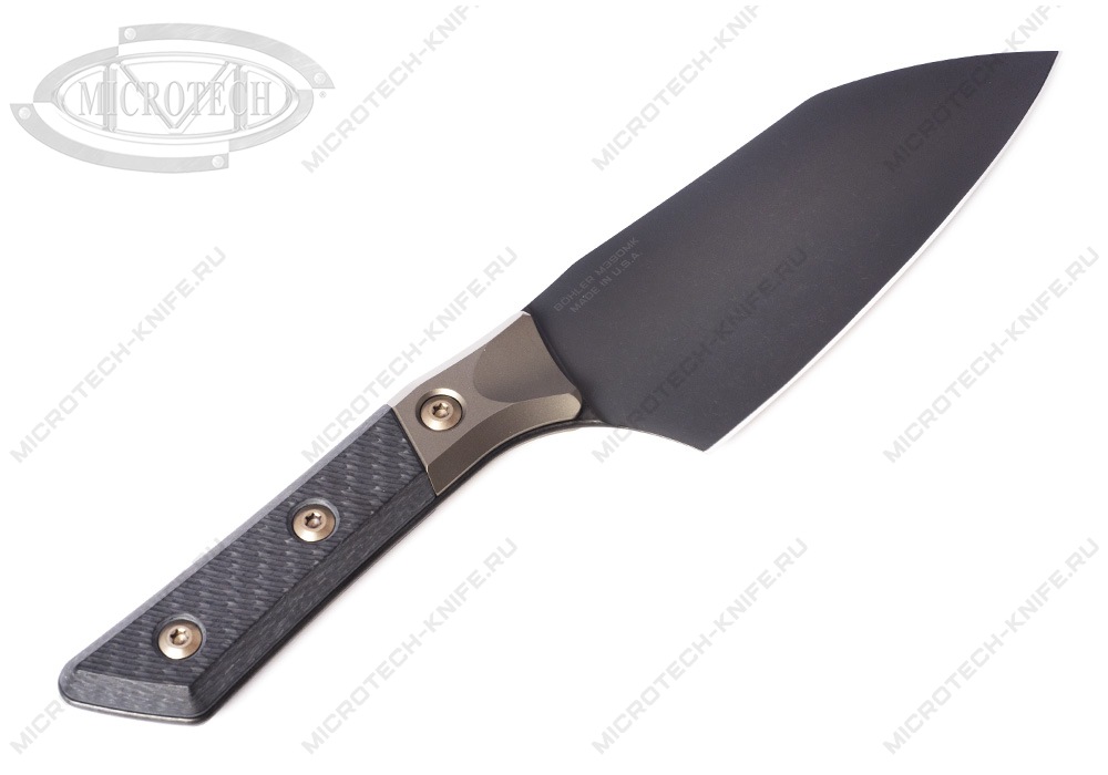 Нож Microtech Kitchen Santoku DLC Bolster Signature 3200B-1DLCCFS