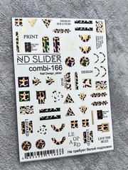 Слайдер-дизайн Nail Design Combi-166(золото)