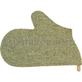 Рукавица для бани (серый войлок) - 5