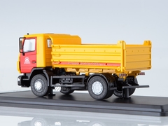 MAZ-5550 tipper MosMetro yellow-red 1:43 Start Scale Models (SSM)