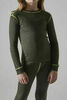 Детский комплект термобелья Craft Core Wool Merino темно-оливковый меланж - 4