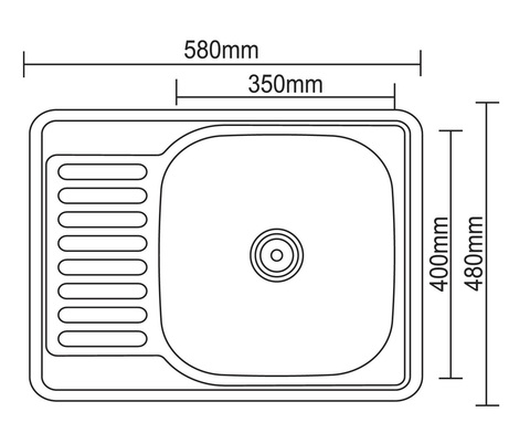 мойка кухонная ACCONA 500*600 мм