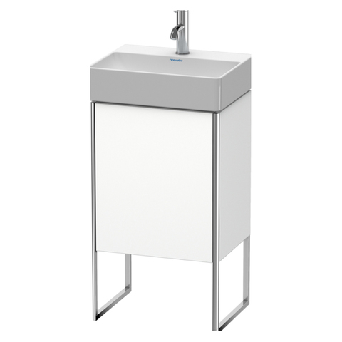 Duravit XSquare XS4441R1818 База под раковину 434х340х739 мм, с ножками встр. с регул.по выс. 1 стек полка, 1 дверца правая , цвет белый матовый(для 073245)