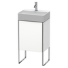 Duravit XSquare XS4441R1818 База под раковину 434х340х739 мм, с ножками встр. с регул.по выс. 1 стек полка, 1 дверца правая , цвет белый матовый(для 073245)