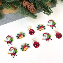 Кабошоны детские пластиковые, набор микс 10 штук.