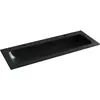 Ceramica Nova Grace CN7016MB Раковина накладная с двумя отверстиями под смеситель, 121x45.7, цвет: черный матовый