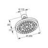 Kludi A-Qa 6651005-00 Душ верхний, цвет: хром