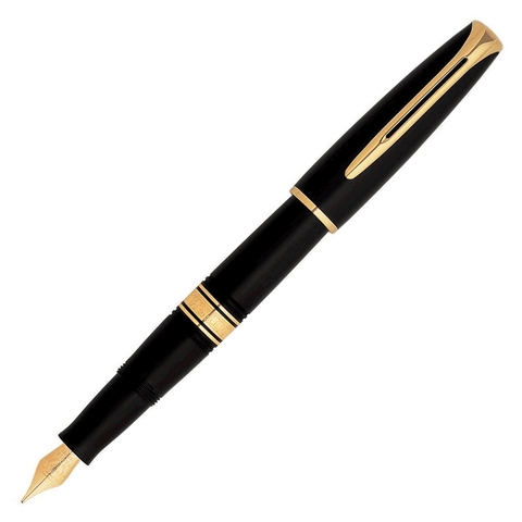 Ручка перьевая Waterman Charleston Ebony Black GT, F (S0700980)