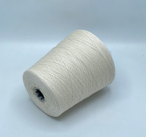 Бобинная пряжа,Cotton combed, 1693м. 100%Хлопок, Молочный(703), 40821