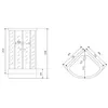 Timo Lux T-7780 Душевая кабина 80x80