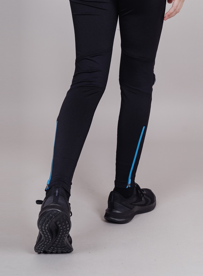 Nordski Jr Premium лосины беговые Black-Blue - 2