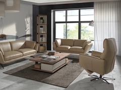 Вращающееся кресло Double Relax/ 5086 с кожаной обивкой