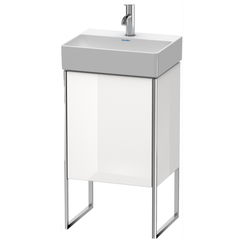 Duravit XSquare XS4441R2222 База под раковину 434х340х739 мм, с ножками встр. с регул.по выс. 1 стек полка, 1 дверца правая , цвет белый глянц.(для 073245) фото