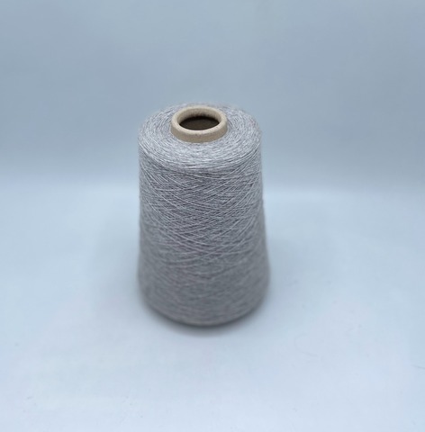 Бобинная пряжа (пр.Италия), 1400м/100гр. 100% Шерсть, цвет-Светло-серый меланж, арт.34433