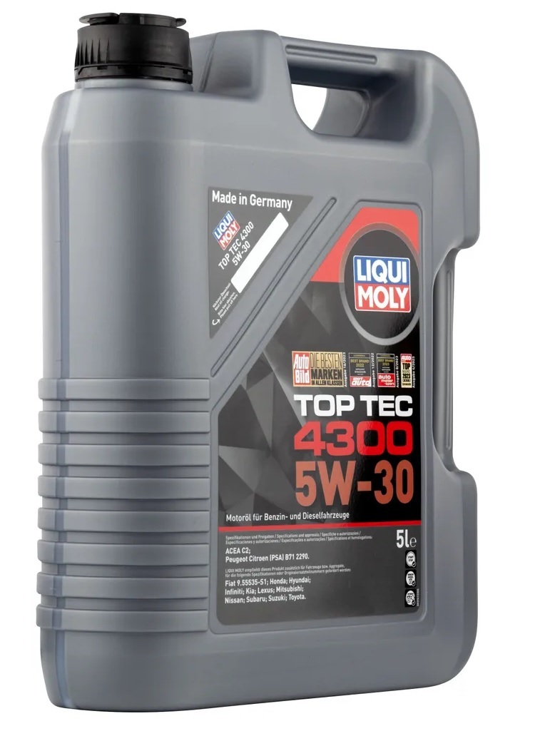 Моторное масло Liqui Moly Top Tec 4300 5w30, SP, RN 17, hc-синтетическое 5л