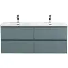 BelBagno KRAFT-1200-4C-SO-AO База под раковину подвесная с фрезерованными ручками по всей длине фасада с чет-мя выкатн. ящ., Голубой Мат.,1200x455x500