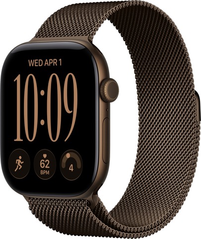Умные часы Apple Watch Series 12 46 мм Dark Bronze Aluminum Case with Milanese Loop (M/L) Темная бронза | Dark Bronze