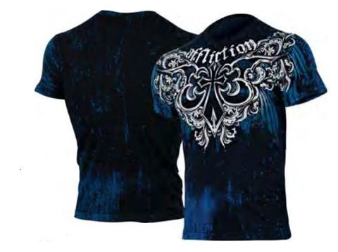 Affliction | Футболка мужская EMBLEM TEE A2046 перед и спина