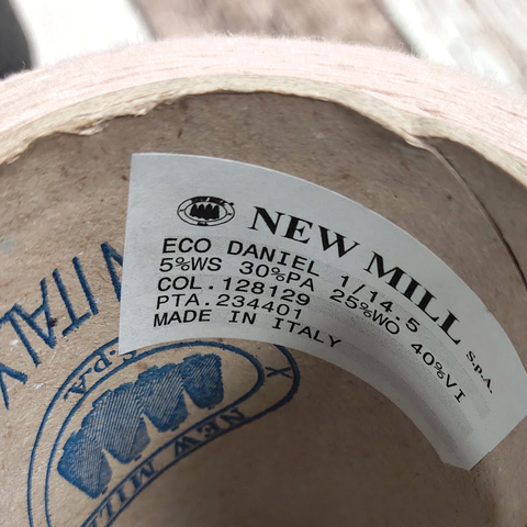 Смесовка с кашемиром (5%) NEW MILL ECO DANIEL 1/1450 пудровый