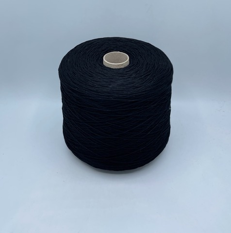 Бобинная пряжа (пр.Италия), art.Cotone, 350м/100 гр. 100%Хлопок, цвет-Черный , арт.34746