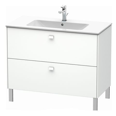 Duravit Brioso BR440301018 Тумба напольная под раковину 1020х479х683 мм, с 2 выдвижными ящиками, цвет белый матовый 18 (для 233610)