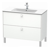Duravit Brioso BR440301018 Тумба напольная под раковину 1020х479х683 мм, с 2 выдвижными ящиками, цвет белый матовый 18 (для 233610)