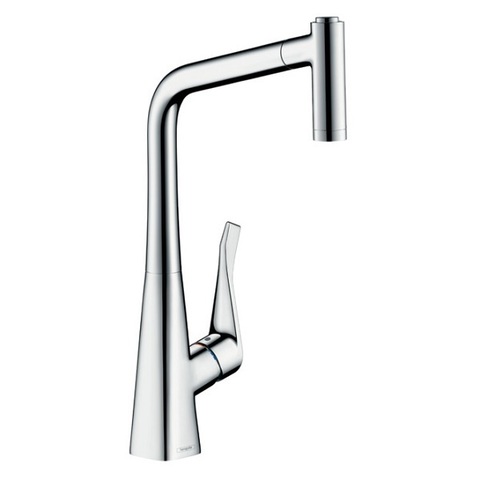 Hansgrohe 73801000 Смеситель для кухни с выдвижным изливом и лейкой