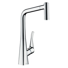 Hansgrohe 73801000 Смеситель для кухни с выдвижным изливом и лейкой фото