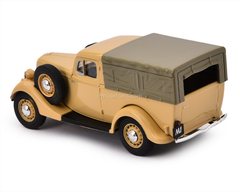 GAZ-M1 Pickup (Emka) with awning beige 1:43 Nash Avtoprom