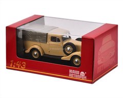 GAZ-M1 Pickup (Emka) with awning beige 1:43 Nash Avtoprom