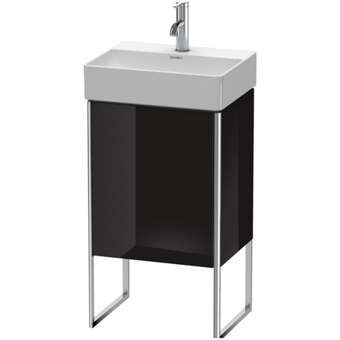 Duravit XSquare XS4441R4040 База под раковину 434х340х739 мм, с ножками встр. с регул.по выс. 1 стек полка, 1 дверца правая , цвет черный глянц.(для 073245)