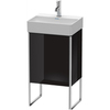 Duravit XSquare XS4441R4040 База под раковину 434х340х739 мм, с ножками встр. с регул.по выс. 1 стек полка, 1 дверца правая , цвет черный глянц.(для 073245)
