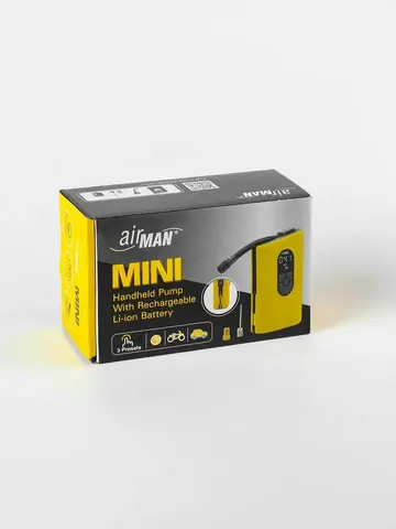 Автомобильный компрессор AirMan Mini Tire Inflator Li-ion портативный на аккумуляторе