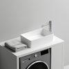 Ceramica Nova Элемент (Element) CN5050 Раковина накладная со смещенным сливом, 485x304x135 белый