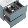 BelBagno KRAFT 39-500/390-2C-SO-AO База под раковину подвесная с фрезерованными ручками по всей длине фасада с 2 выкатн. ящ.,Голубой Мат.,500x395x500
