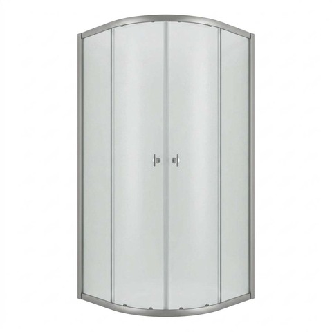 Душевое ограждение Niagara Eco NG-1003-14MT (80х80х190) четверть круга,раздвижное,хром,стекло матовое,1 место