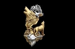 Силиконовый молд № 505 Волки