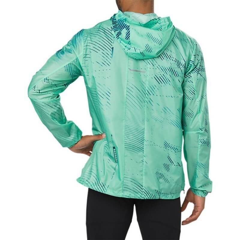 Asics Packable Lite Show костюм для бега мужской голубой-черный - 4